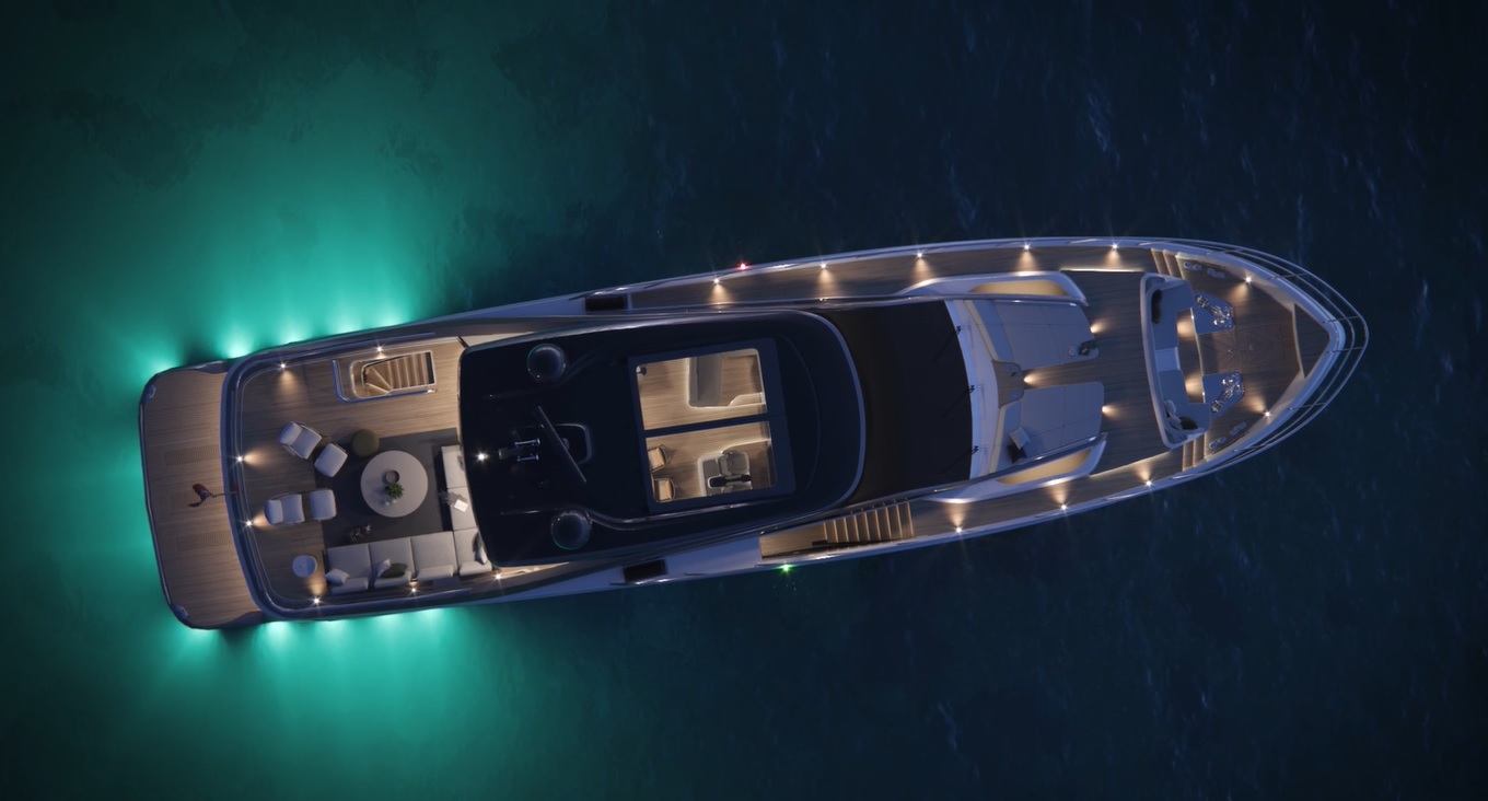 Princess Yachts Y95 Animation
